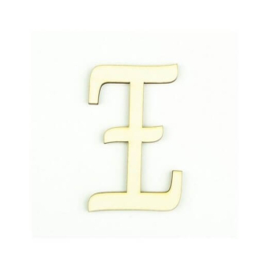 Ξύλινο γράμμα 6cm, πάχος 5mm, Ξ. sf137