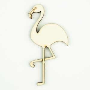 Ξύλινο διακοσμητικό Φλαμίνγκο 8x4cm , 3τεμ. sf154