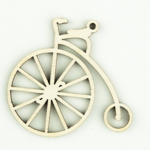 Ξύλινα διακοσμητικά Ποδηλατάκια vintage 6x6cm, 3τεμ. sf160