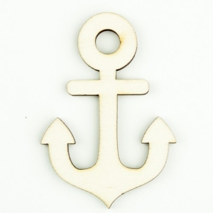 Ξύλινες διακοσμητικές άγκυρες 7x5cm, 3 τεμ. sf176