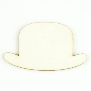 Ξύλινα διακοσμητικά Καπέλα 7x4cm, 3τεμ. sf193