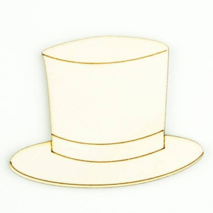 Ξύλινα διακοσμητικά Καπέλα 7×5,5cm, 3τεμ. sf194