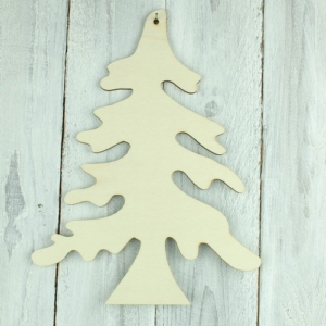 Δεντράκι Χριστουγεννιάτικο χιονισμένο ξύλινο 28,5cm. dentraki2