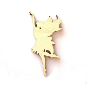 Ξύλινες διακοσμητικές Νεράιδες, 9,50x5cm, 3τεμ. sf204