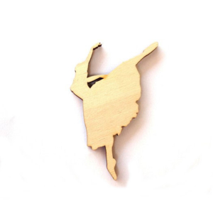 Ξύλινες διακοσμητικές Μπαλαρίνες, 10×5,50cm, 3 τεμ. sf205