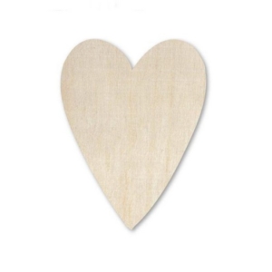 Ξύλινη διακοσμητική καρδιά, 18x11cm. sf206