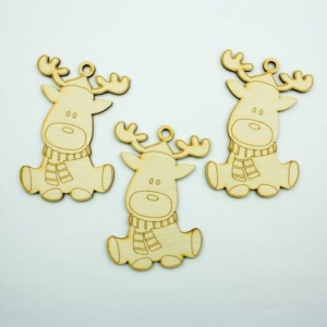 Ταρανδάκια ξύλινα, 10×7, 3 τεμ. LAS6077