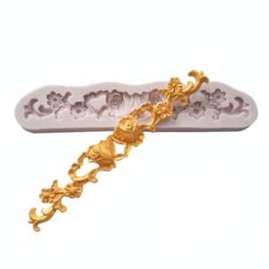 Καλούπι σιλικόνης, Γιρλάντα λουλουδιών, 16,6×3,5x1cm AF586