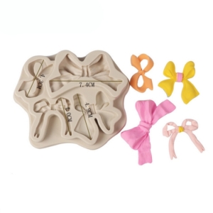 Καλούπι σιλικόνης, Φιόγκοι, 12.3x1x1.5cm AF2266