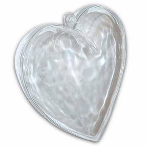 Καρδιά διάφανη Plexiglass 16 x 4,5cm, KCUO16