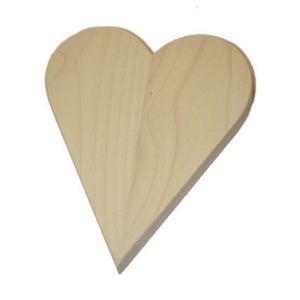 Καρδιά μασίφ ξύλινη μικρή πάχος 18mm- 20cm. ZS355S