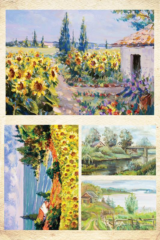Χαρτί decoupage "Landscape" 32x48εκ. 1 Χαρτί decoupage "Landscape" 32x48εκ.