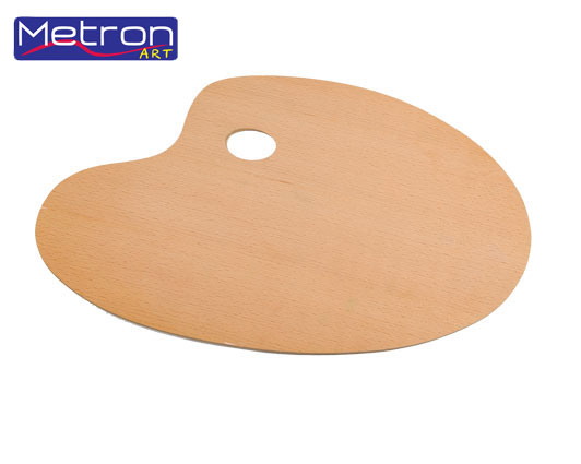 Ξύλινη Παλέτα Οβάλ 20x30cm 1 Ξύλινη Παλέτα Οβάλ 20x30cm