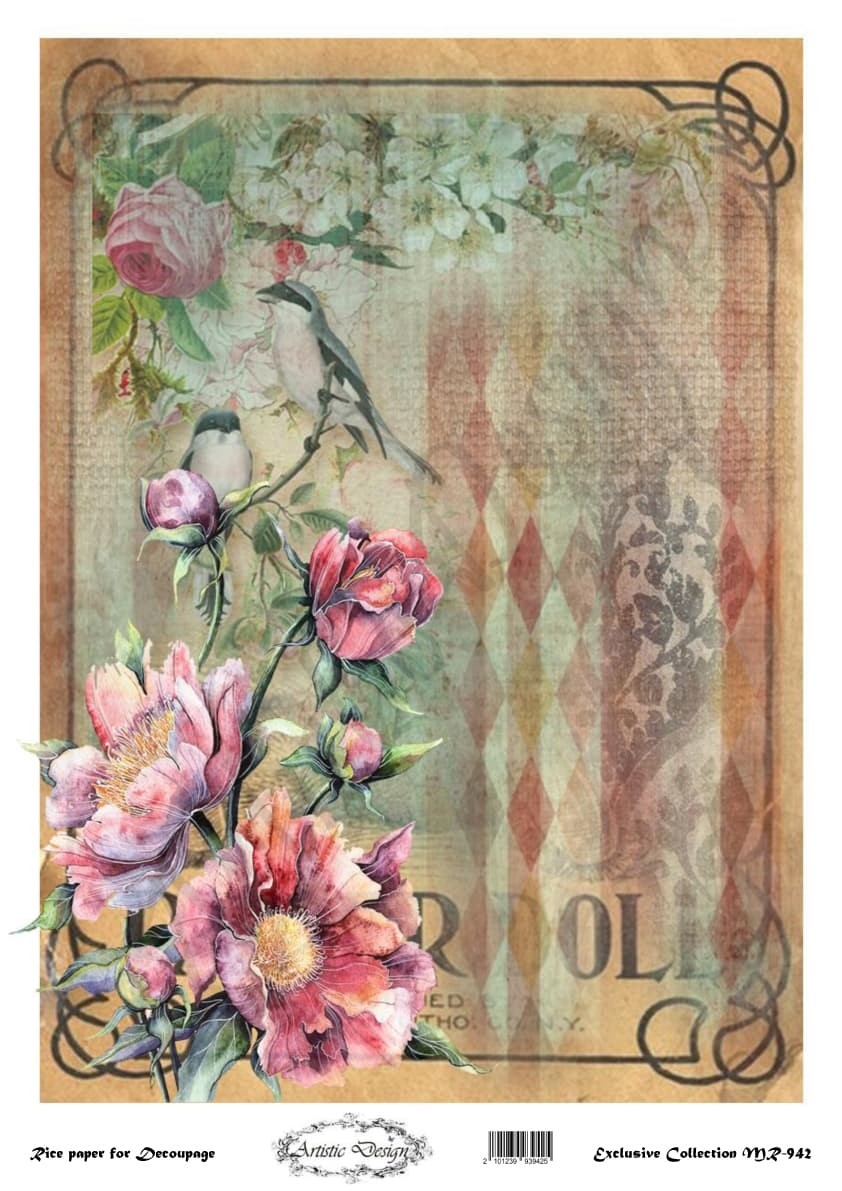 Ριζόχαρτο ARTISTIC DESIGN για Decoupage A3 1 Ριζόχαρτο ARTISTIC DESIGN για Decoupage A3