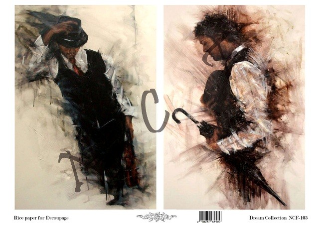 Ριζόχαρτο για Decoupage Α3 (30x40cm) 1 Ριζόχαρτο για Decoupage Α3 (30x40cm)