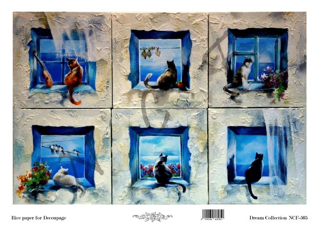 Ριζόχαρτο NCF για Decoupage 30x40cm 1 Ριζόχαρτο NCF για Decoupage 30x40cm
