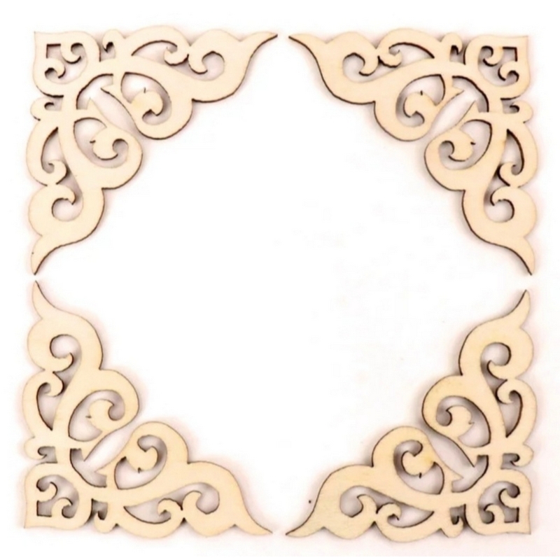Γωνίες ξύλινες 7cm σετ 4τεμ, Curly corner SF10751 1 Γωνίες ξύλινες 7cm σετ 4τεμ, Curly corner SF10751