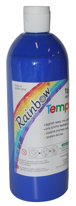 Rainbow τέμπερα σκ. μπλε 500ml