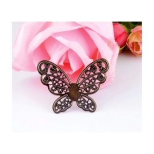 Μεταλλικό στοιχείο Πεταλούδα 32x42mm, σετ 4 τεμF0312