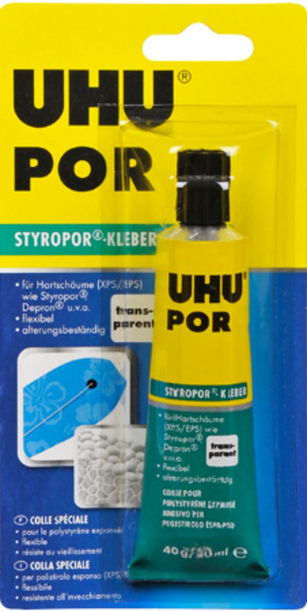 ΚΟΛΛΑ UHU POLYSTERENE (POR) 40gr/50ml 43165 1 ΚΟΛΛΑ UHU POLYSTERENE (POR) 40gr/50ml 43165