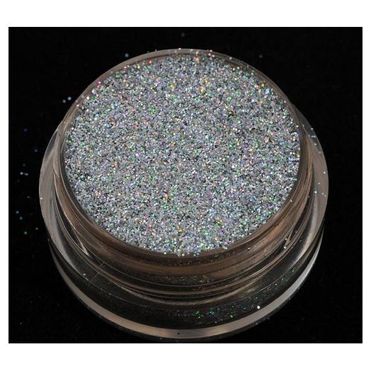 Glitter ιριδίζον 40ml, Silver AJCAS01B 1 Glitter ιριδίζον 40ml, Silver AJCAS01B