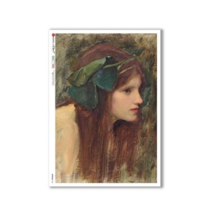 Ριζόχαρτο PaperD για Decoupage, Κοπέλα πορτρέτο, 32x45cm, ARTWORK_0108