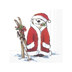Χαρτοπετσέτα για decoupage, Χιονάνθρωπος Άγιος Βασίλης, 1 τεμ. L916000