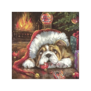 Χαρτοπετσέτα για decoupage, Lazy Santa Dog, 1 τεμ. L927400