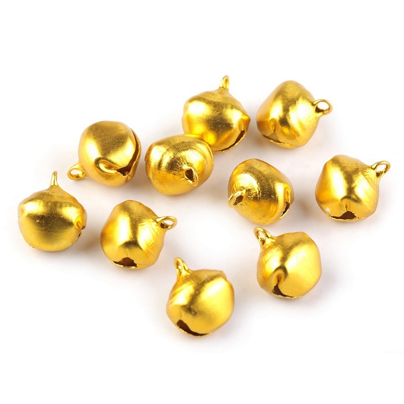 Κουδουνάκια μεταλλικά μίνι, χρυσά, 13x16mm, 10 τεμ. 740401 1 Κουδουνάκια μεταλλικά μίνι, χρυσά, 13x16mm, 10 τεμ. 740401