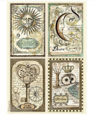 Ριζόχαρτο Stamperia 21x29cm, Alchemy 4 cards DFSA4661