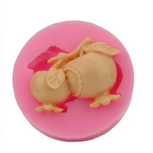 Καλούπι σιλικόνης, Ρόδια, 7.5×7.5×1.9cm W64