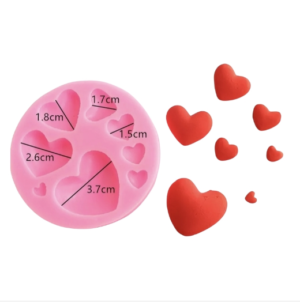 Καλούπι σιλικόνης, Καρδιές, 1-3.7cm AF63