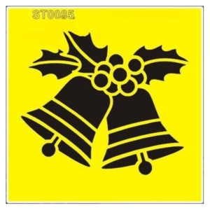 Στένσιλ πλαστικό "Καμπάνες" 16x16εκ. (ST0085A)