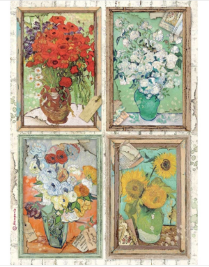 Ριζόχαρτο Stamperia 21x29cm, Atelier Van Gogh DFSA4549