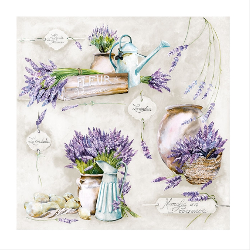 Χαρτοπετσέτα για decoupage, 1τεμ, Fleur De Provence 13315930 1 Χαρτοπετσέτα για decoupage, 1τεμ, Fleur De Provence 13315930