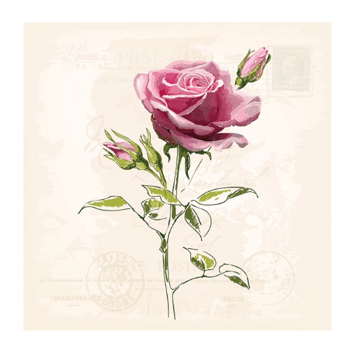 Χαρτοπετσέτα για decoupage, 1τεμ, Vintage Rose 13316360 1 Χαρτοπετσέτα για decoupage, 1τεμ, Vintage Rose 13316360