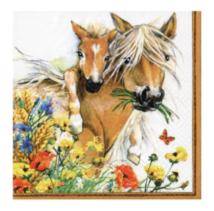 Χαρτοπετσέτα για Decoupage, Horses in Summer Meadow, 1τεμ 371058