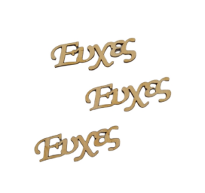 Ευχές, ξύλινη φράση, 6cm, 3 τεμ. 444791