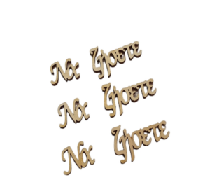 Να ζήσετε, ξύλινη φράση, 6cm, 3 τεμ. 444792