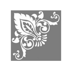 Στένσιλ DecoChic 30x30cm, Corner Emblem ST-605