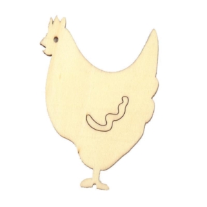 Κότα ξύλινη 8x6x0,3εκ.