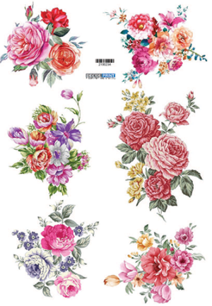 Ριζόχαρτο για Decoupage, Λουλούδια