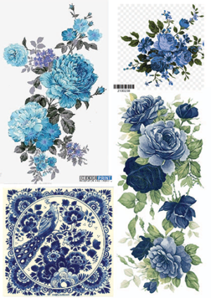 Ριζόχαρτο για Decoupage, Λουλούδια