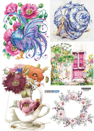 Ριζόχαρτο για Decoupage, Λουλούδια