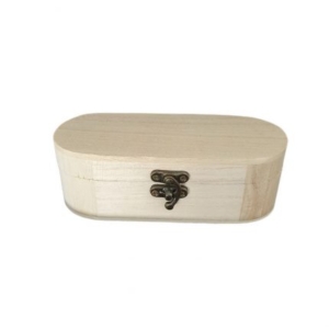 Κουτί ξύλινο οβάλ 15x6x5cm G15144