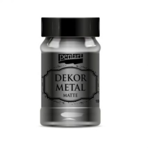 Dekor Metal (μεταλλικό κιμωλίας) Pentart 100 ml, Silver 35108