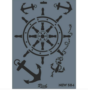 Stencil New Rich, 35x25cm, NEW584