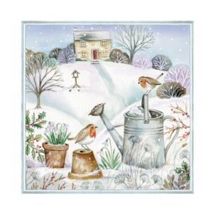 Χαρτοπετσέτα για Decoupage, Χριστουγεννιάτικος κήπος, 1τεμ. 310106