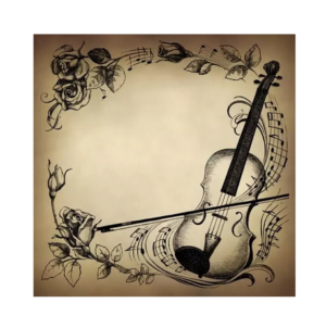 Χαρτοπετσέτα για Decoupage, Βιολί και λουλούδια, 1τεμ. 371631