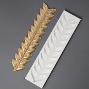 Καλούπι σιλικόνης, Τρέσα με φύλλα, 24x5cm ZJ1325-3-130